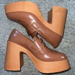 ASOS Chunky Heeled Loafers